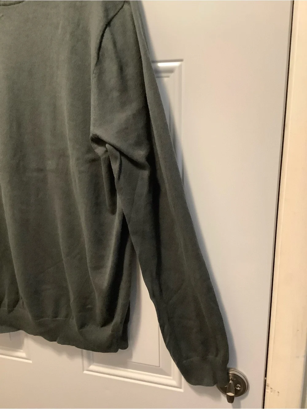 J. CREW | Lg Tall Cotton/Cashmere Gray Crewneck Sweater Lightweight Classic